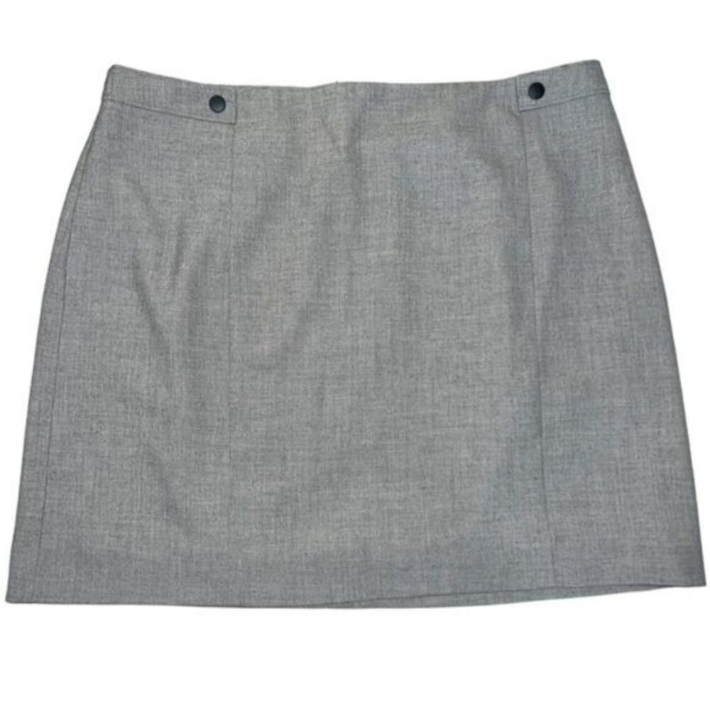 H&M Gray Skirt Classic A-Line Womens Size 12 Polyester Blend Mid-Length